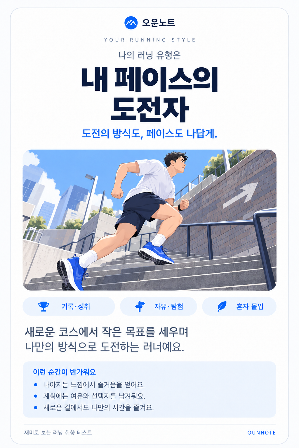 내 페이스의 도전자 결과 카드